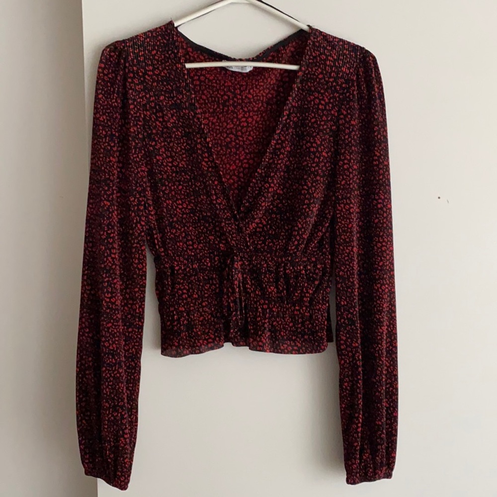 ZARA Pleated top
